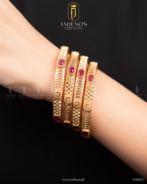 Pure Indian Jahanara Glow Bangles- 4 pieces